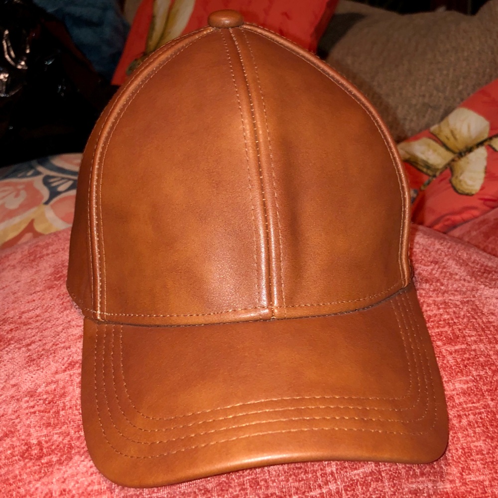 Men women unisex Casual  leather baseball cap